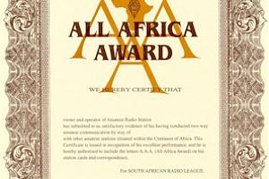 ALL AFRICA AWARD