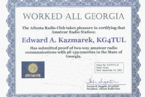WORKED ALL GEORGIA AWARD