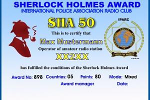 SHERLOCK HOLMES AWARD