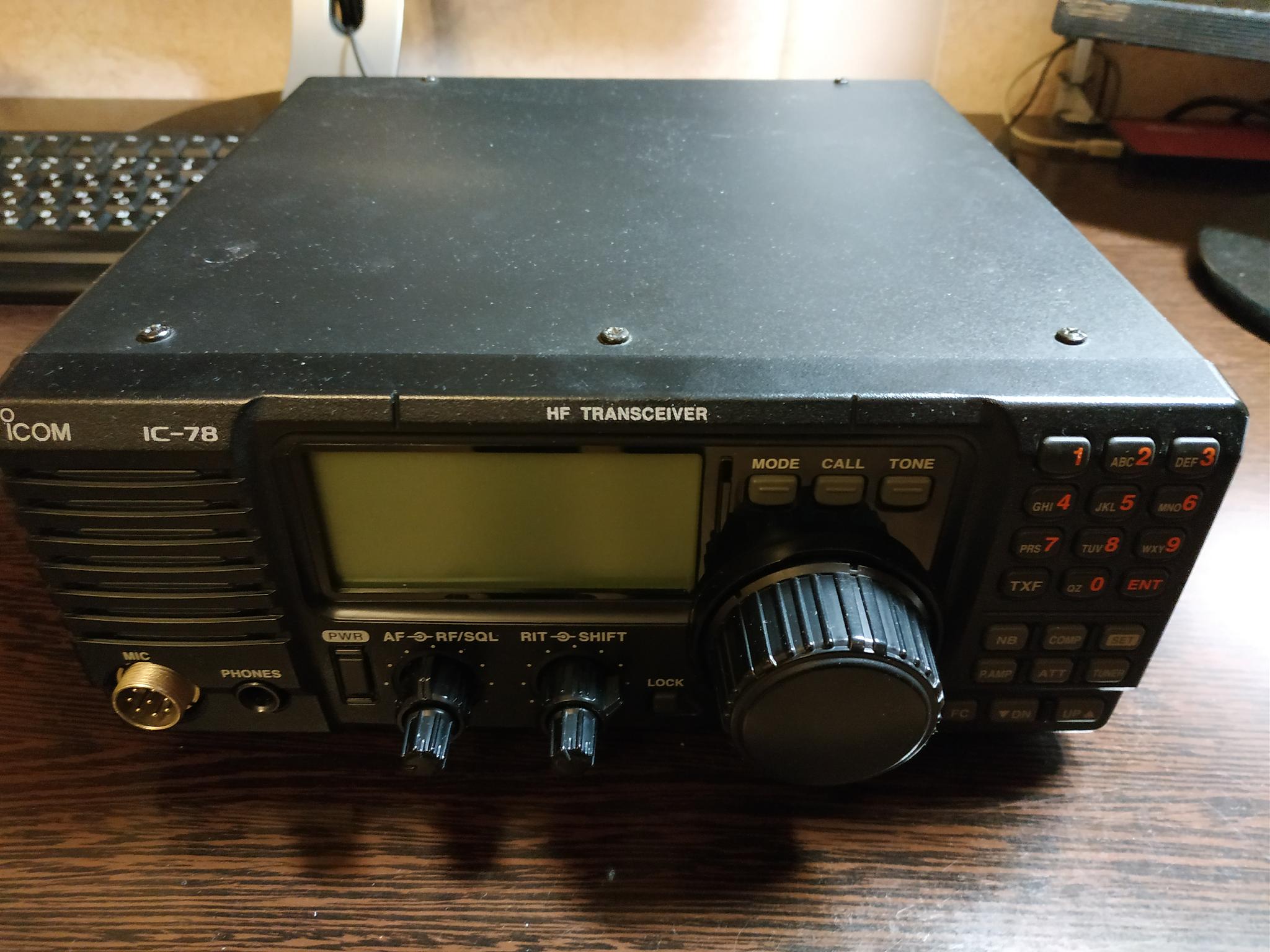 Кв радиостанция типа icom ic78 с блоком питания и афу