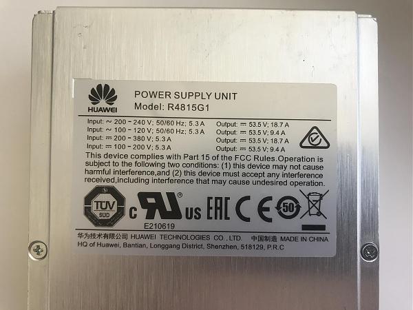 Продам Выпрямитель Huawei R4815G1 48 Вольт 15 Ампер
