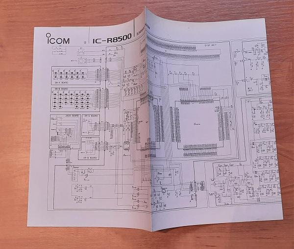 Продам Приёмник ICOM IC-R8500 - комплект схем, мануал