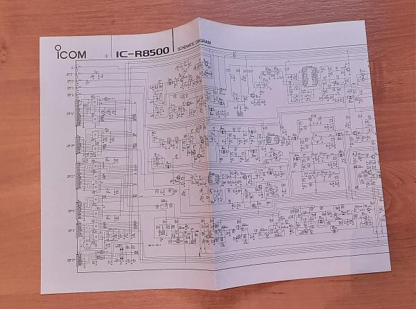 Продам Приёмник ICOM IC-R8500 - комплект схем, мануал