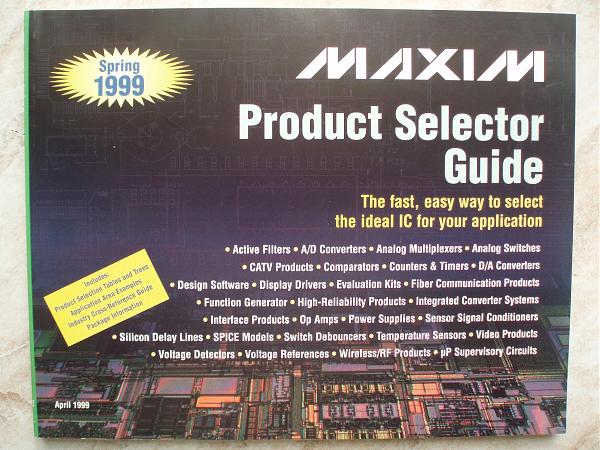 Продам Сatalog по микроcхемам фиpмы МAXIM 1999г