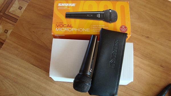 Продам SHURE SV200 Вокальный микрофон с кабелем