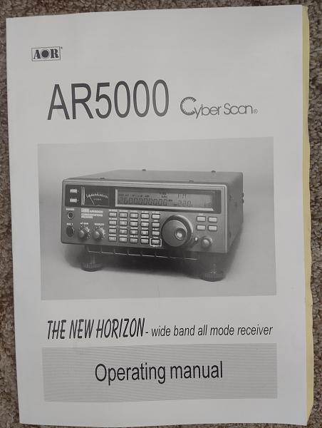 Продам Мануал AOR AR-3000a, AR-5000, AR8200