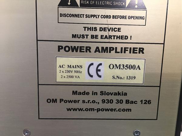 Продам Усилитель OM Power OM3500A 3.5 kW