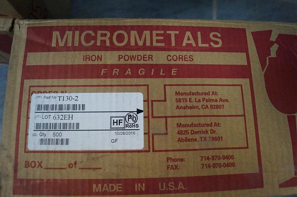 Продам Ферритовые кольца Micrometals Amidon T200-2,T80-2