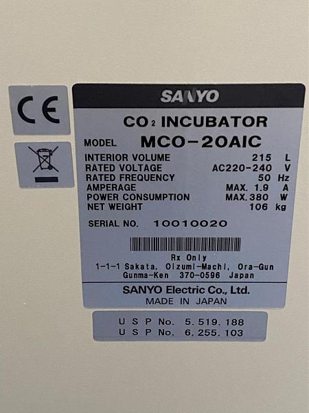 Продам Углекислотный CO2 инкубатор SANYO MCO-20AIC