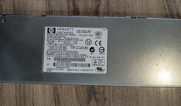 Продам Блок питания 12 V HP DPS-460BB B