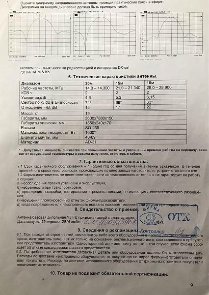 Продам Антенна y3-fu