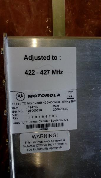 Продам Фильтр сигналов EDN124702A ( TF411 ) MOTOROLA
