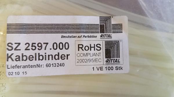 Продам Кабельные хомуты SZ 2597.000 Rittal ( 100 шт )