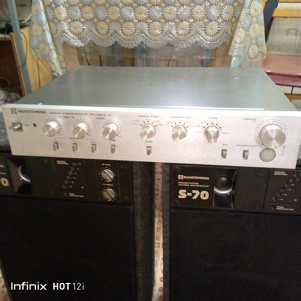 Продам Усилитель РАДИОТЕХНИКА УП-001 + АКУСТИКА S-70