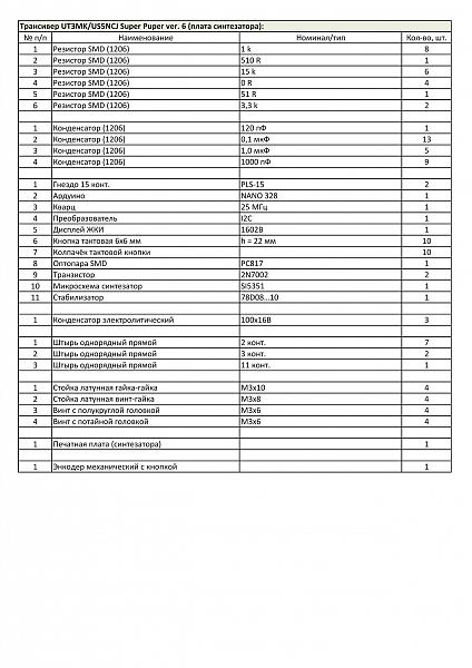 Продам Набор для сборки SDR TRX Super-Puper ver. 6