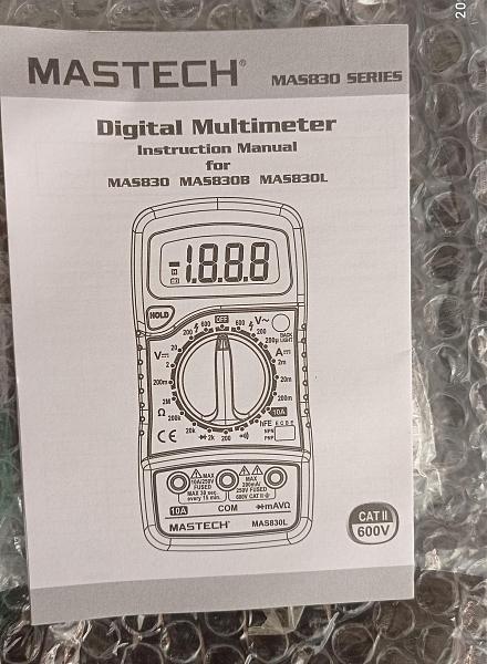 Продам Мультиметр MAS 830L