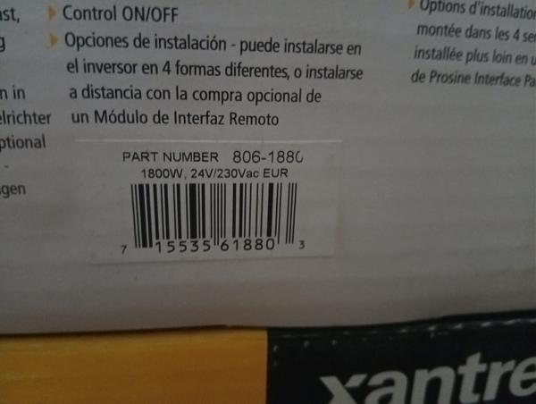 Продам Инвертор Xantrex 1800/24