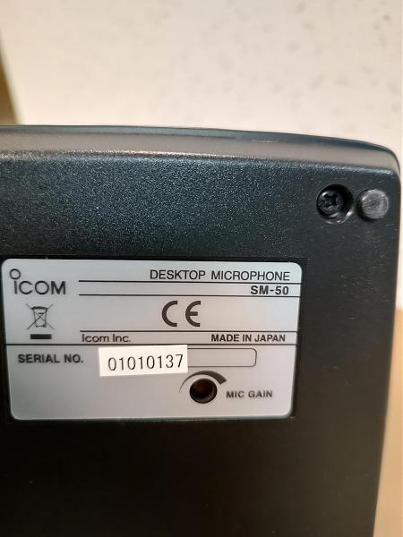 Продам Микрофон SM-50 для трансиверов Icom