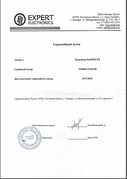 Продам SunSDR2DX+ панель E-coder