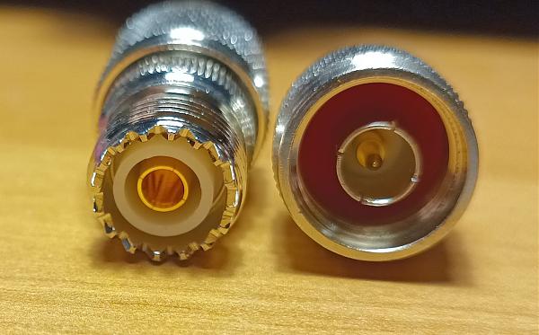 Продам два переходника с N штекера на SO-239