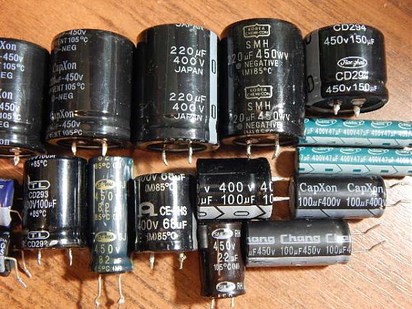Продам Конденсаторы электролитические 400-450v(16 шт)