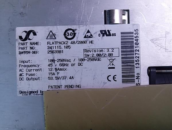 Продам БП FlatPack2 48/2000 HE+ контр. Smartpack RS-232