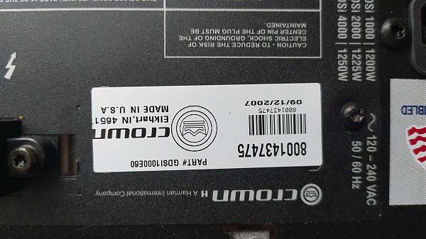Продам Crown DSi1000 Усилитель 2x500Вт