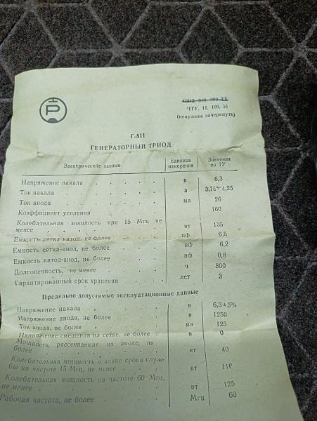 Продам Радиолампы Г811