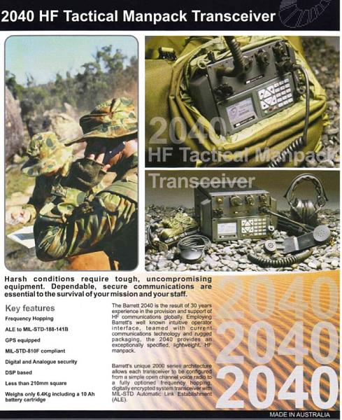 Продам Манпак Barrett 2040