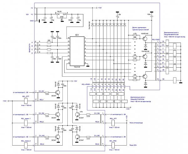 Продам Плата универсального ABCD дешифратора для ПДФ/ФНЧ
