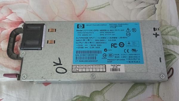 Продам Бл. питания имп. Hewlett-Packard DPS-460EB 12V 38A