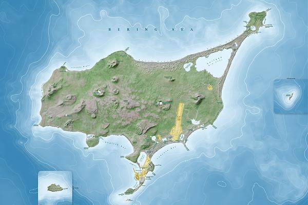 карта острова Святого Павла