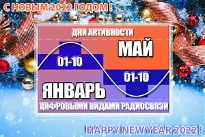 Дни активности «01-10» в январе 2022