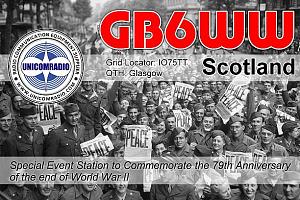 Специальная радиолюбительская станция GB6WW в честь окончания Второй мировой войны