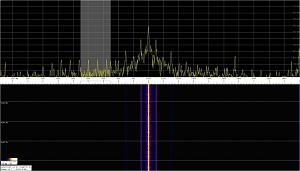 Сигнал раскачки с трансивера "TS-950SDX" модулированный частотой 1000 Гц